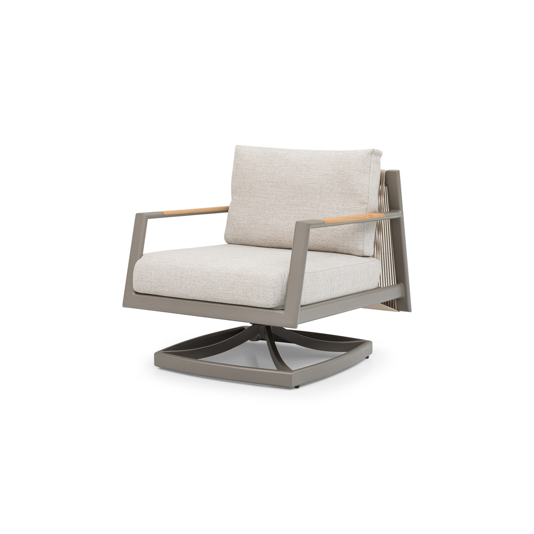 Pioneer Swivel Armchair-Champagne