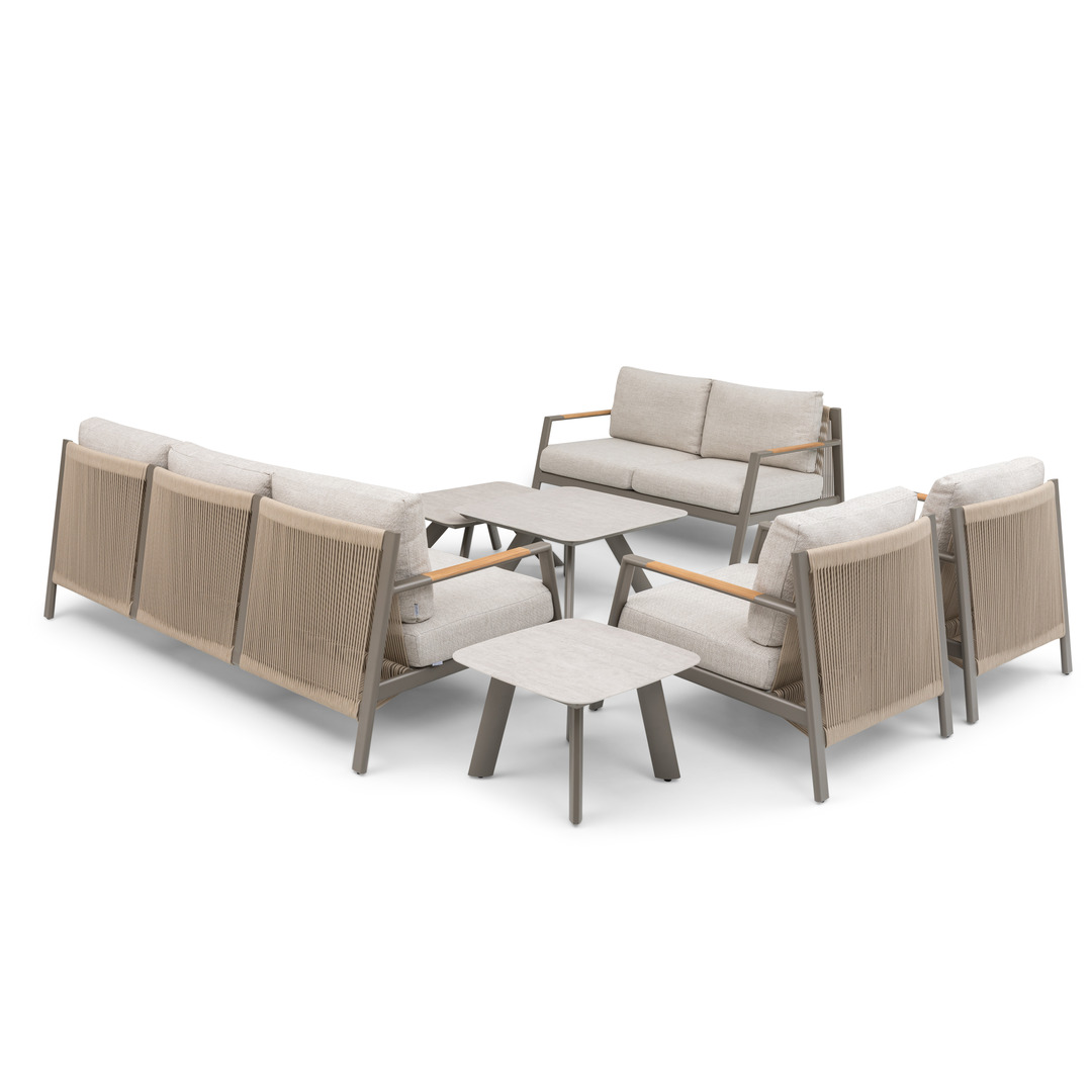 Pioneer 7-Seater Sofa - Champagne