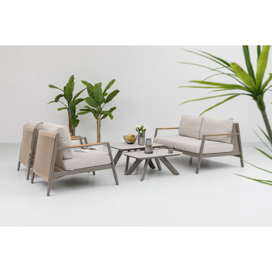 Pioneer 4-Seater Sofa Set - Champagne