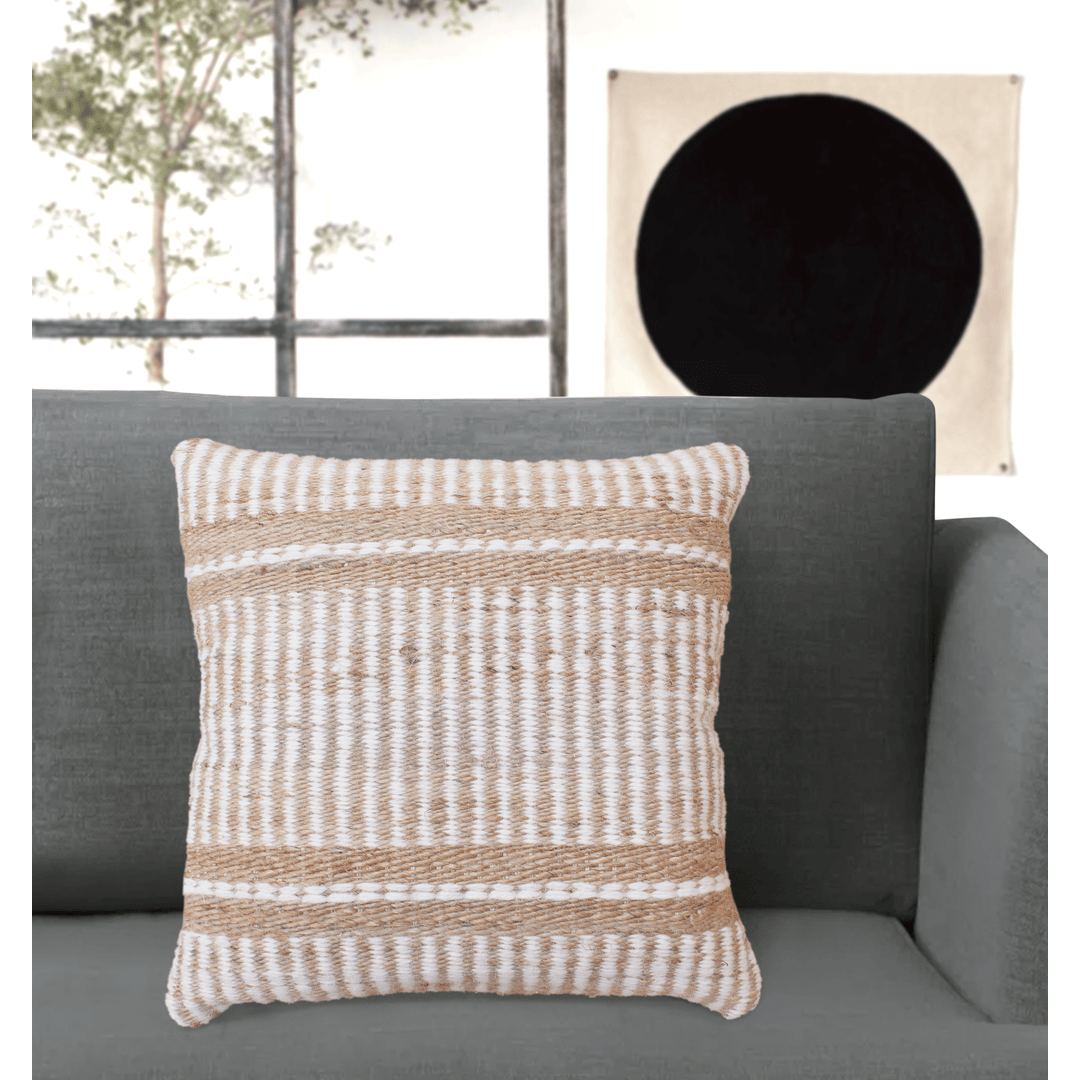 Kouloun Throw Cushion - Natural / Ivory