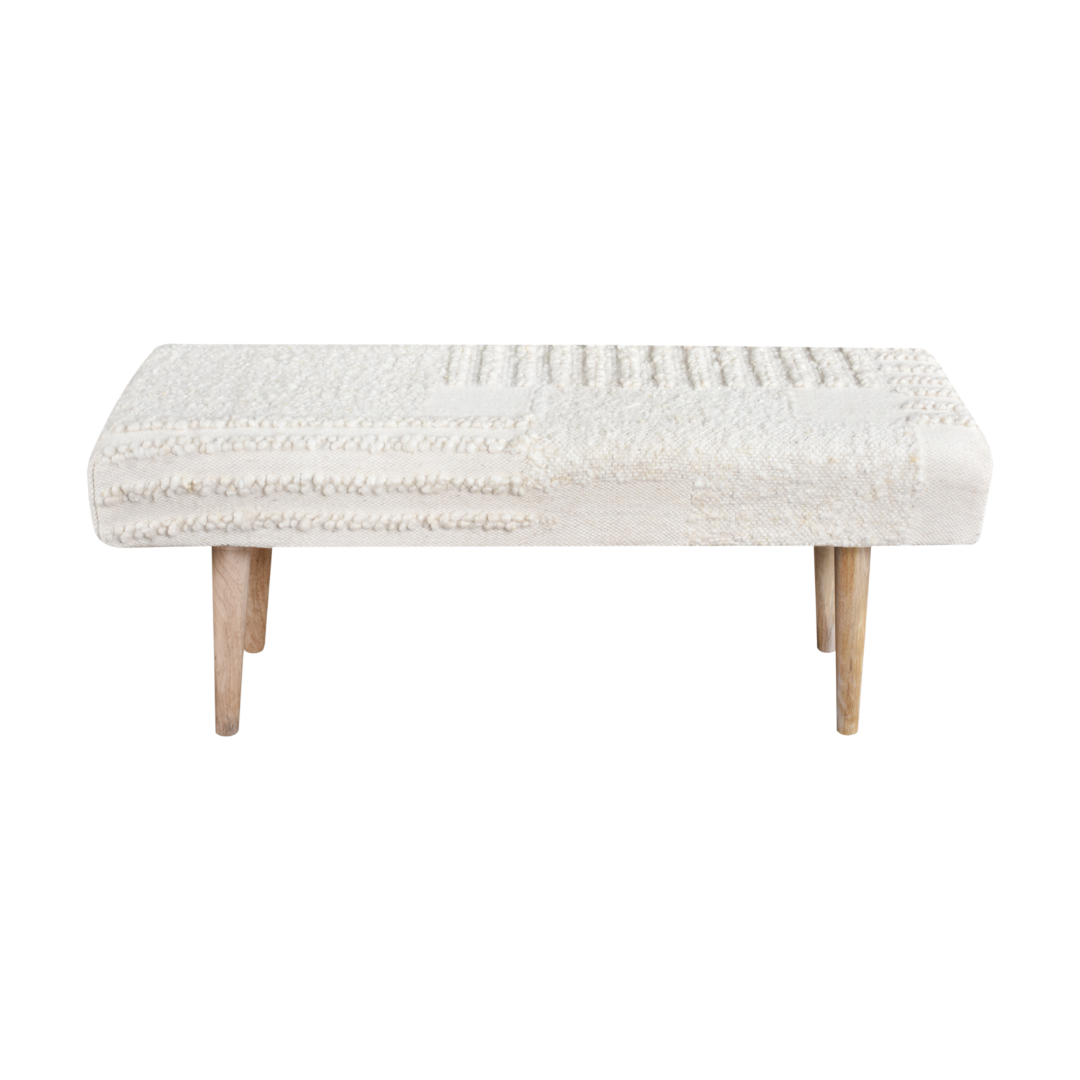 Lithgow Bench - Ivory