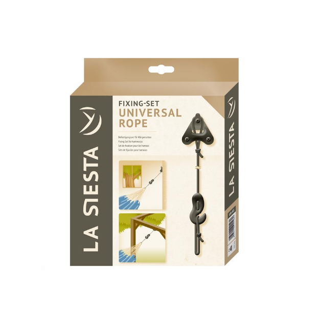 La-Siesta Suspension Set for Hammocks / Universal Rope - Black