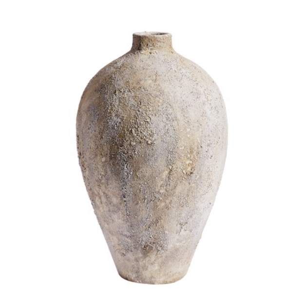 Luna Terracotta Jar-Grey (Not Waterproof)