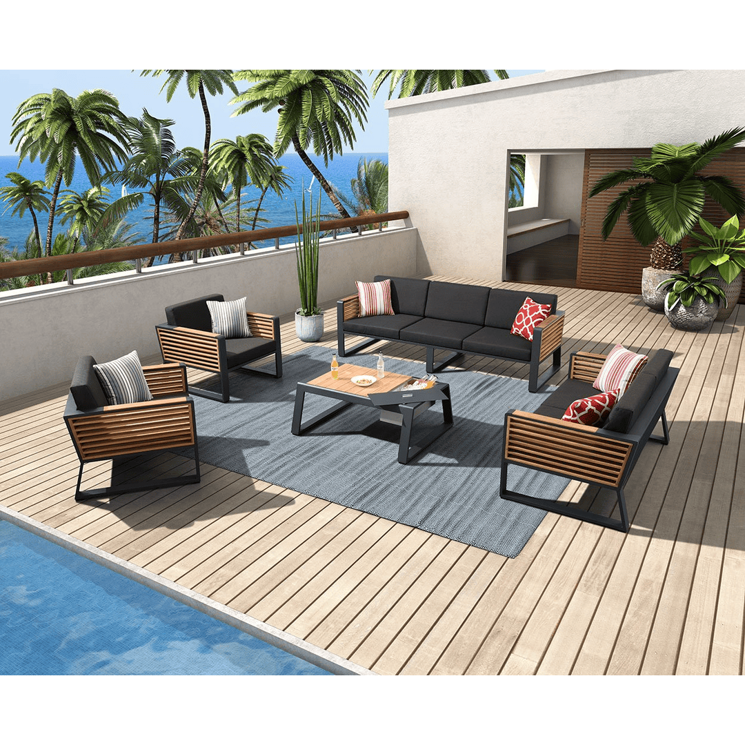New York Sofa Set - Black