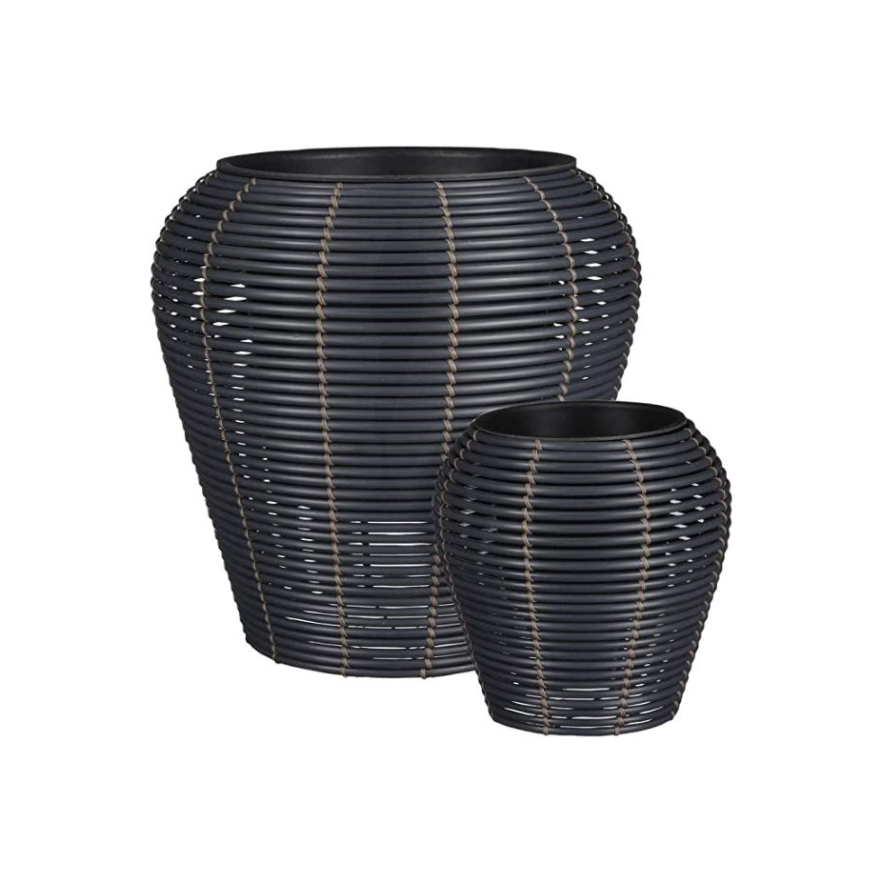Cesena Round Pot For Planters (S) Black
