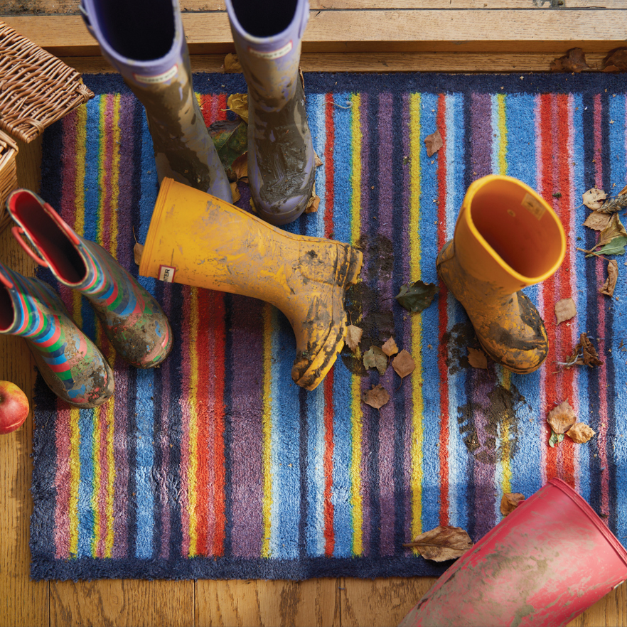 Hug Door Rug Stripe 85 - Multi-Color