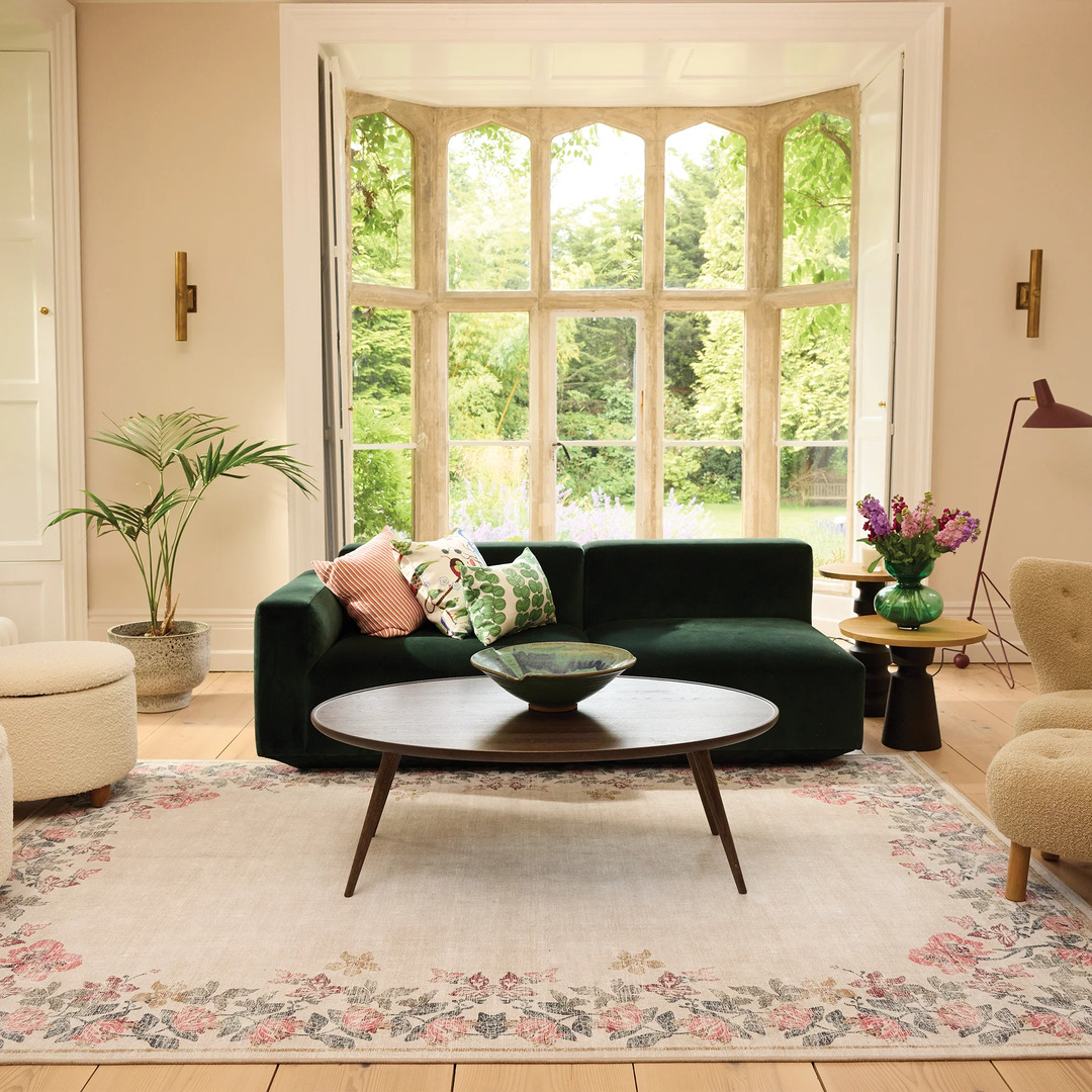 Hug Rug Eco-Washable - Botanical Border 