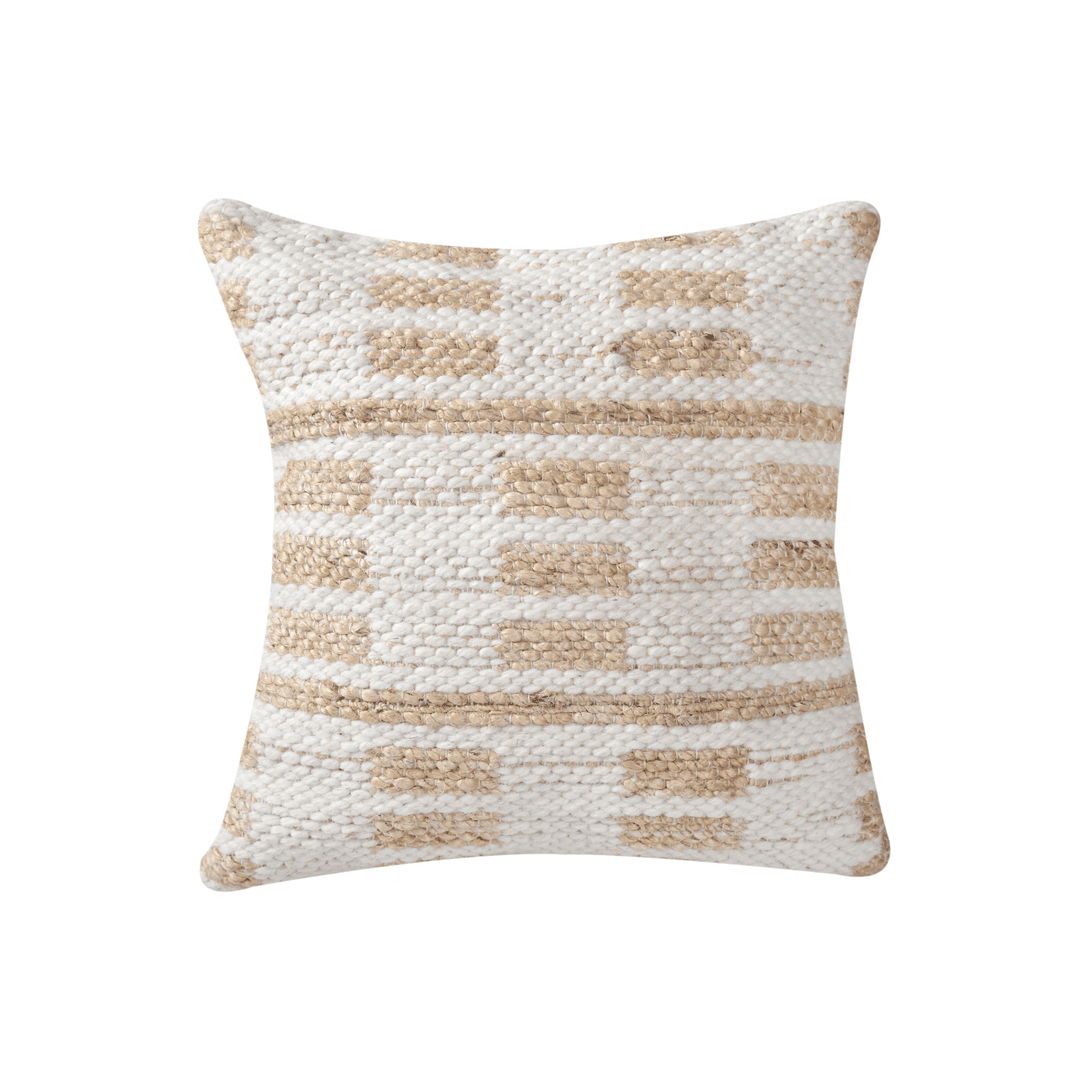 Pliska Throw Cushion - Ivory / Natural