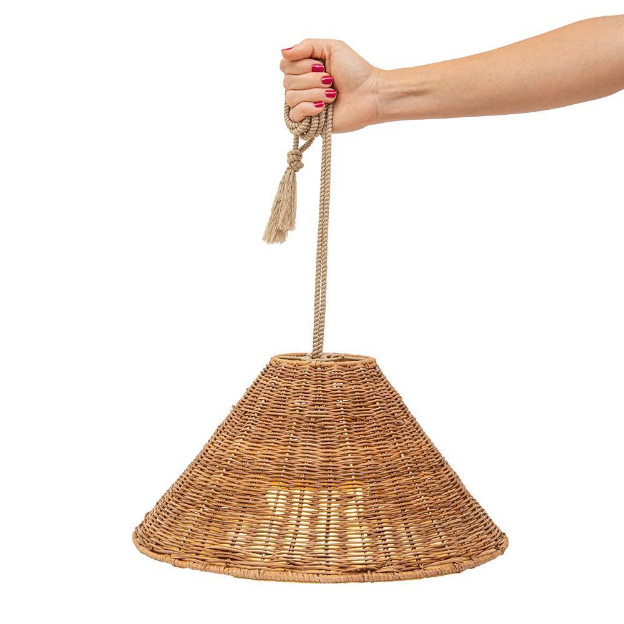Calobra 20 Portable And Rechargeable Pendant Light-Brown