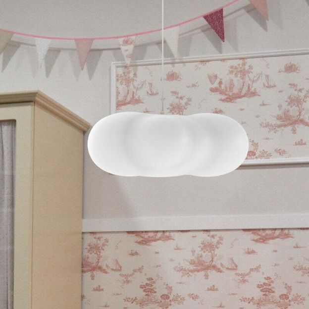 Claudy Outdoor Pendant Light E27-Translucent White