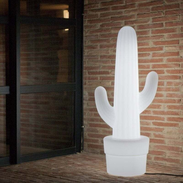 Kaktus 100 Translucent Cabled Outdoor Floor Lamp-White 