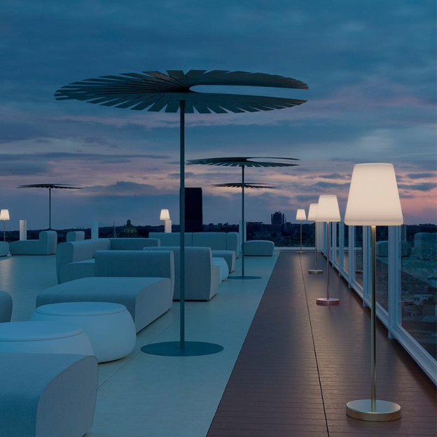 Lola Slim 180 Cabled Outdoor Floor Lamp Ip65 
