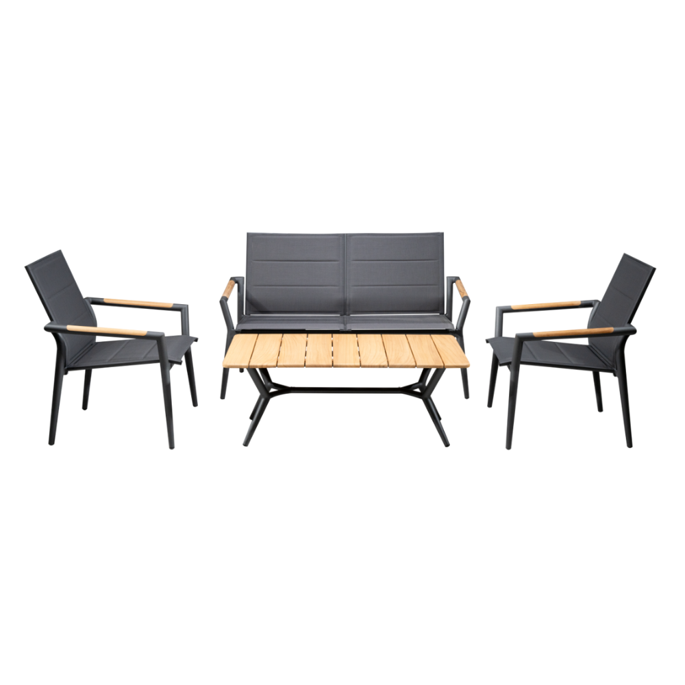 Dream 4-Seater Sofa Set - Charcoal