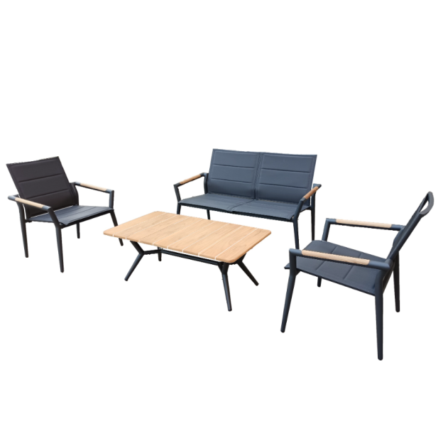 Dream 4-Seater Sofa Set - Charcoal