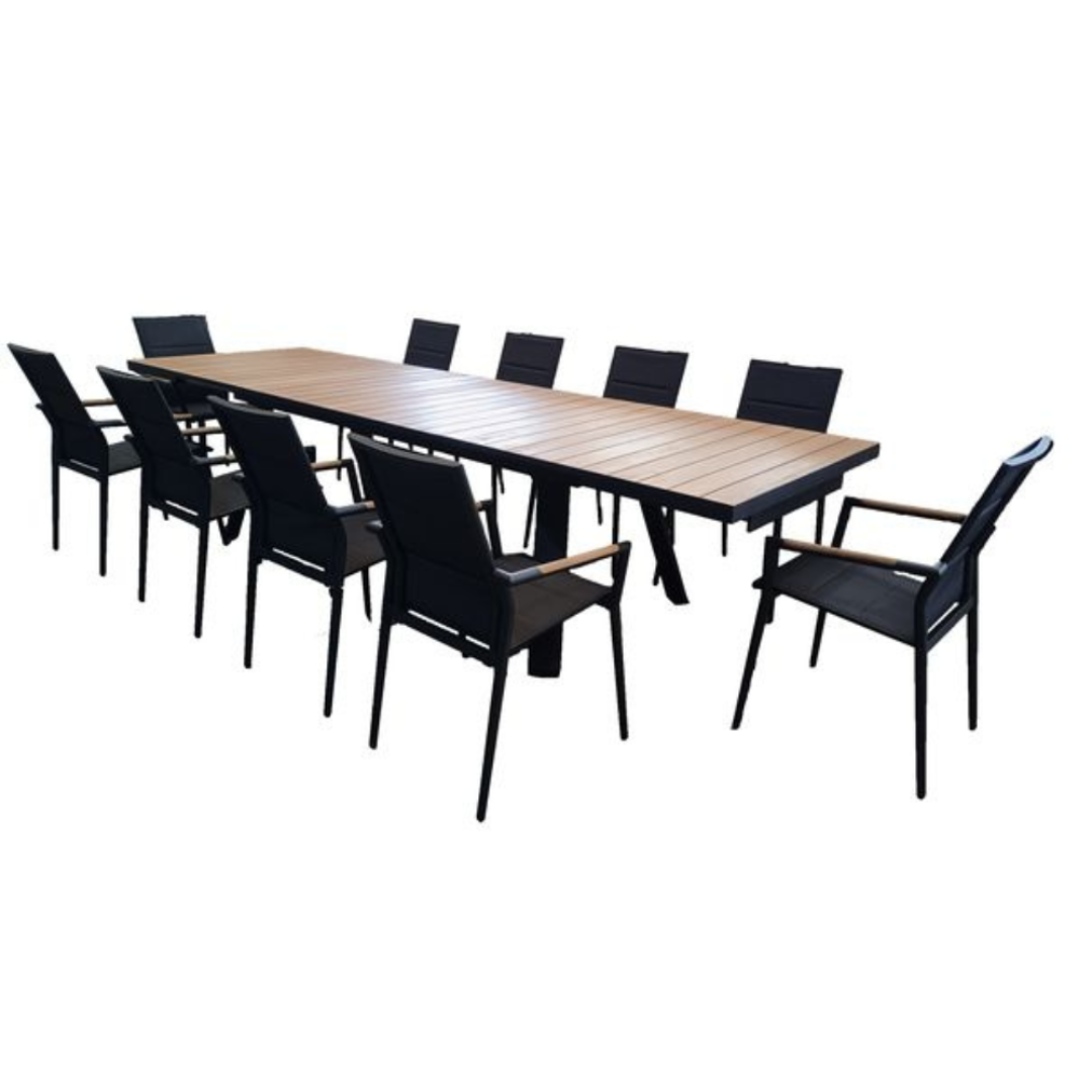 Dream 10-Seater Dining Set - Charcoal