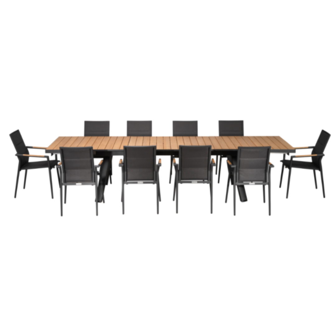 Dream 10-Seater Dining Set - Charcoal