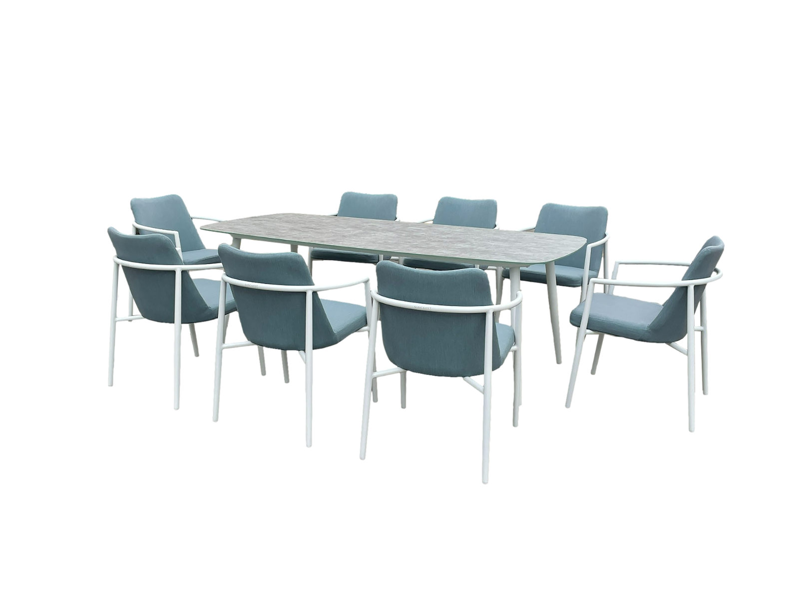 Fancie Outdoor Dining Set -8 Seater - Green 