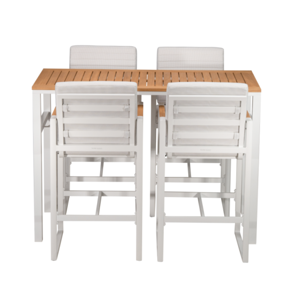 Juno 4-Seater Bar Set - White