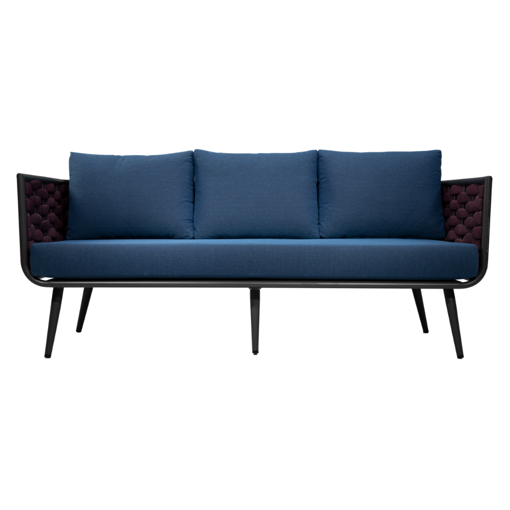 Noah Sofa Set Winered Blue/Purple