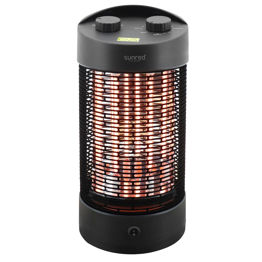 Electric Patio Heater Heating Tube Lamp Black/Brown Box