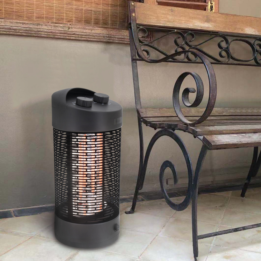 Electric Patio Heater Heating Tube Lamp Black/Brown Box