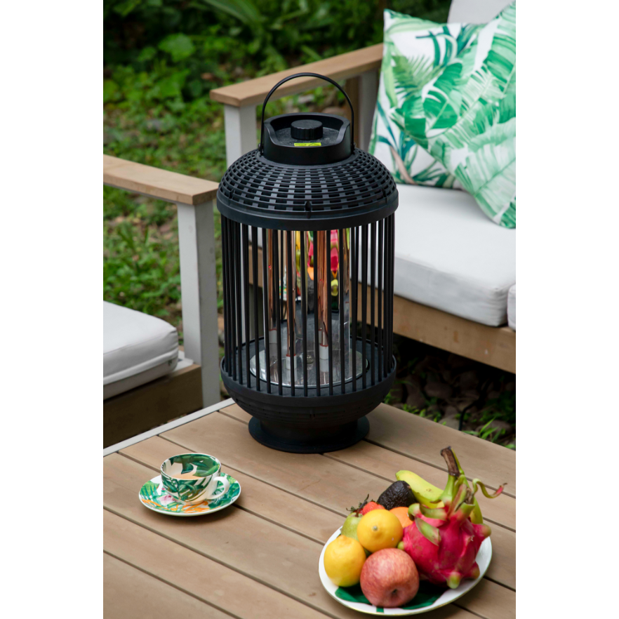 Electric Patio Heater Double Carbon Tube Black/Brown Box
