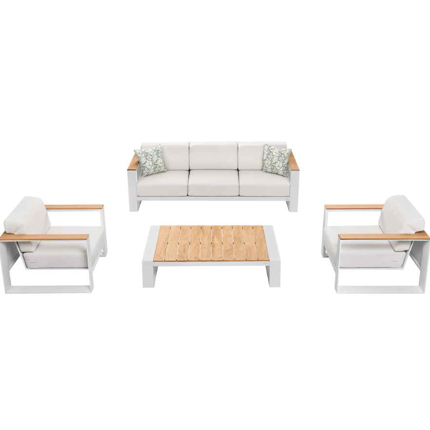 Cambusa Sofa Set - White
