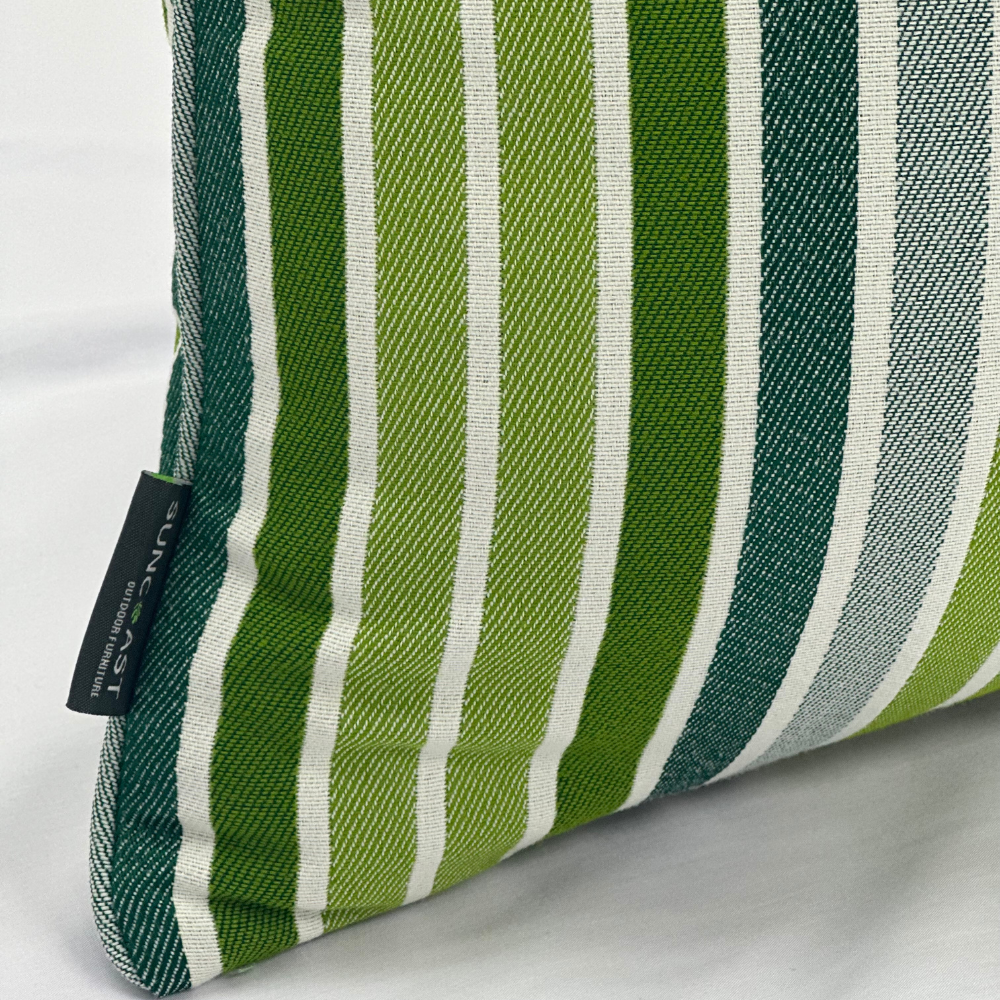Suncoast Customized Throw Cushion - Green Lines