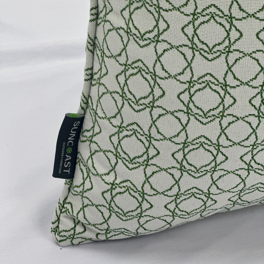 Suncoast Customized Throw Cushion - White/Green 