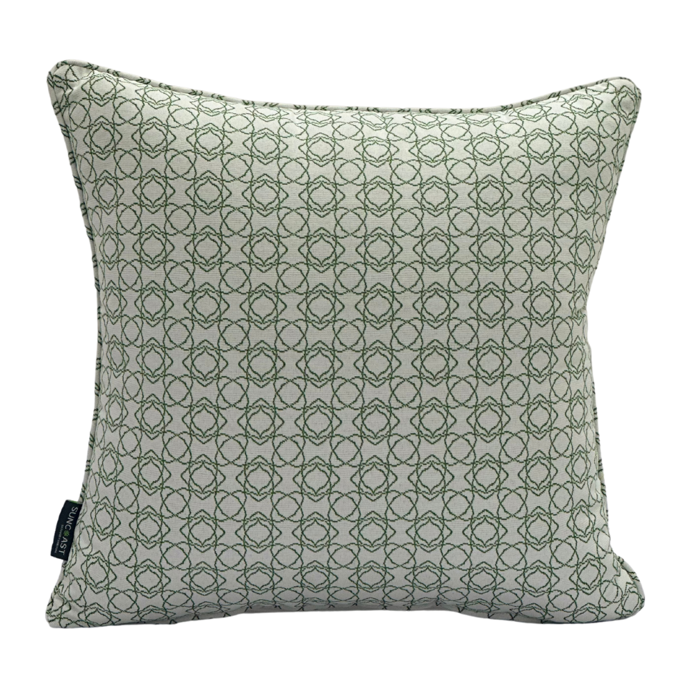 Suncoast Customized Throw Cushion - White/Green 