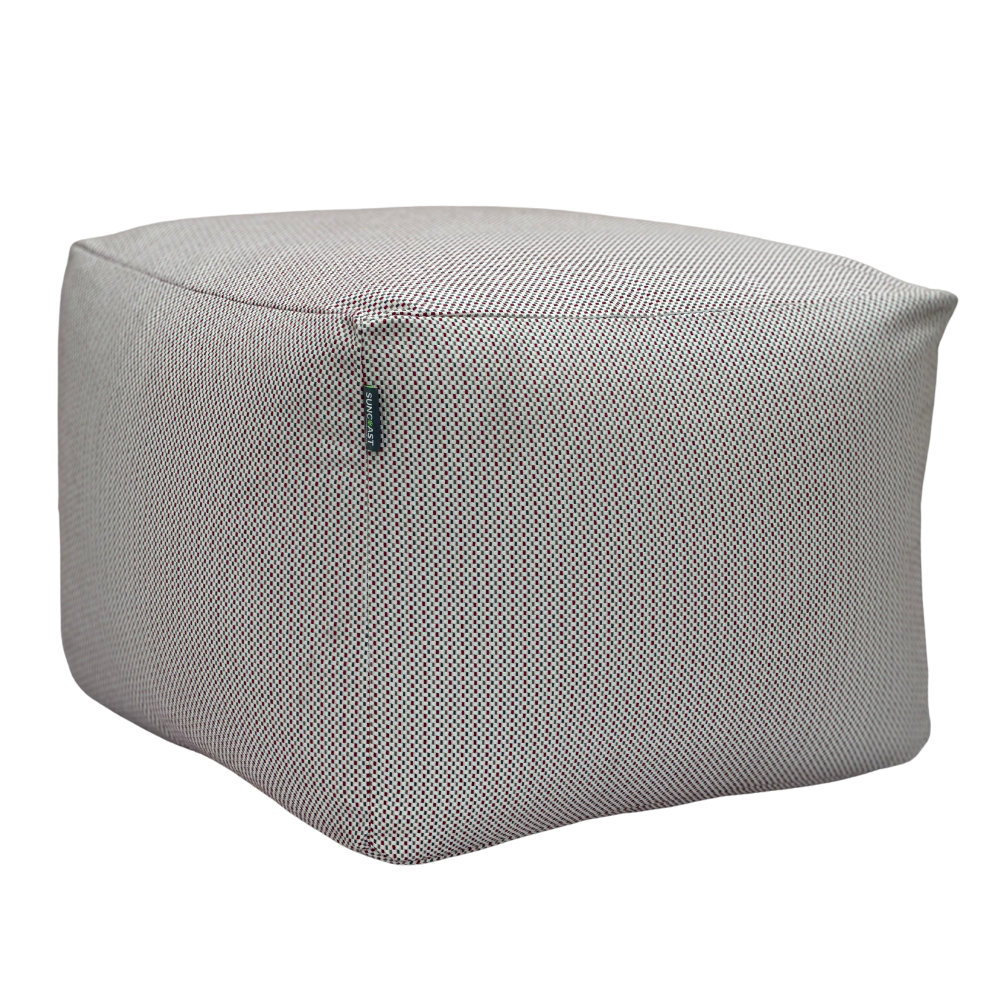 Suncoast Outdoor Customized Pouf- Red (Multi-Color)