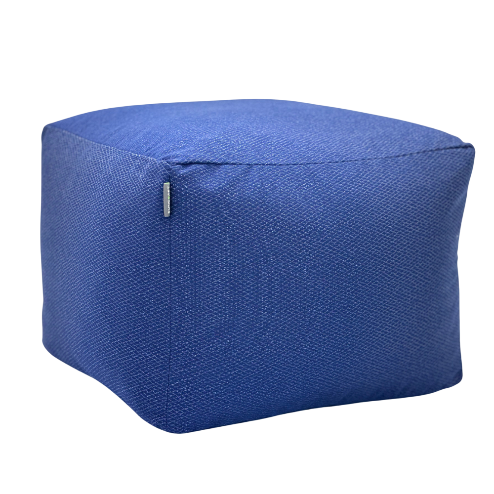 Suncoast Outdoor Customized Pouf-Blue