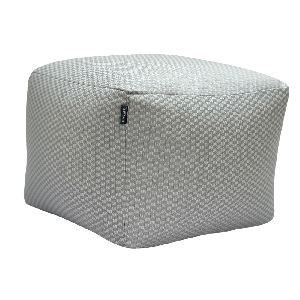 Suncoast Outdoor Customized Pouf - Grey