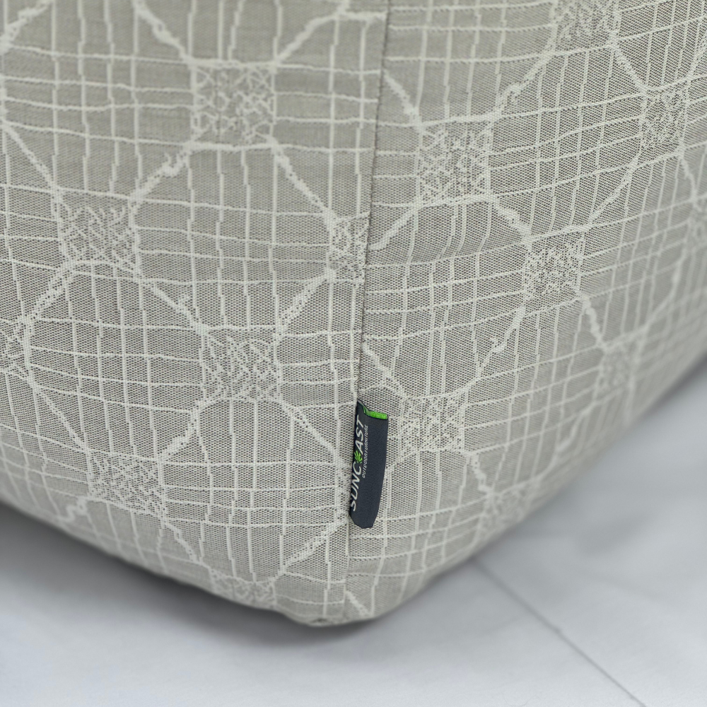 Suncoast Outdoor Customized Pouf - Light Grey 