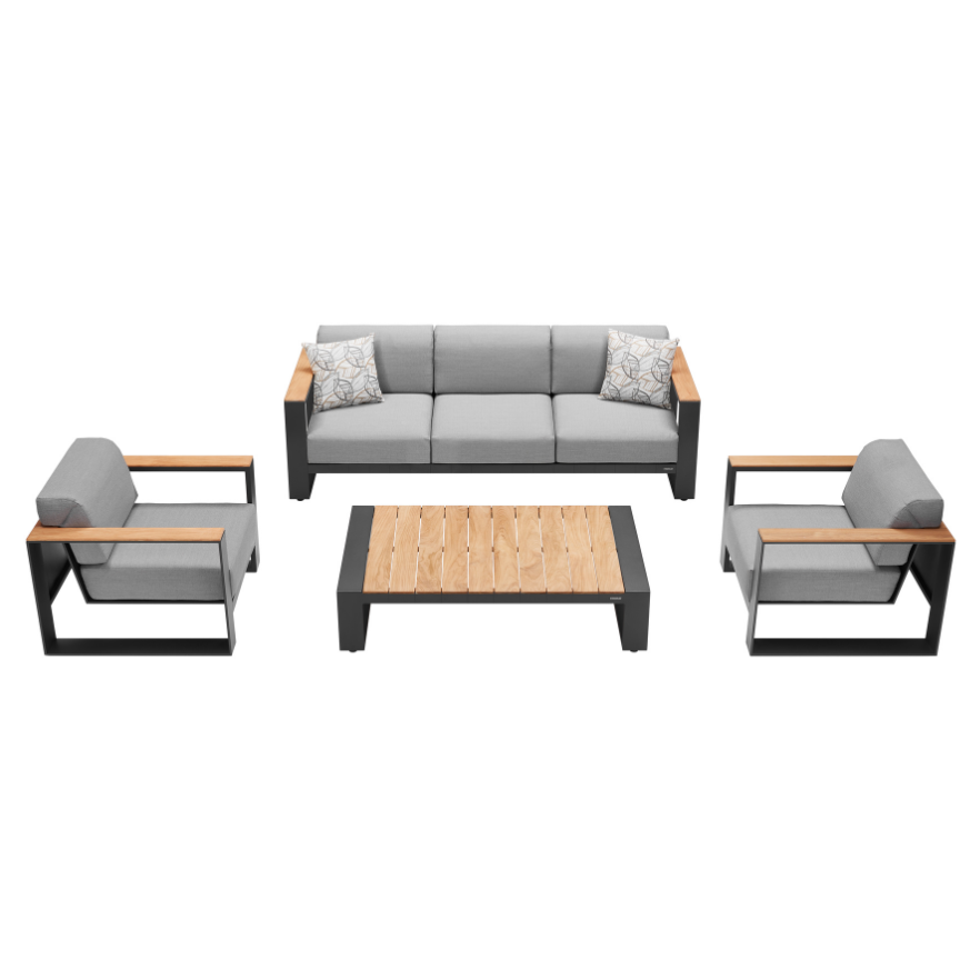 Cambusa Sofa Set - Charcoal