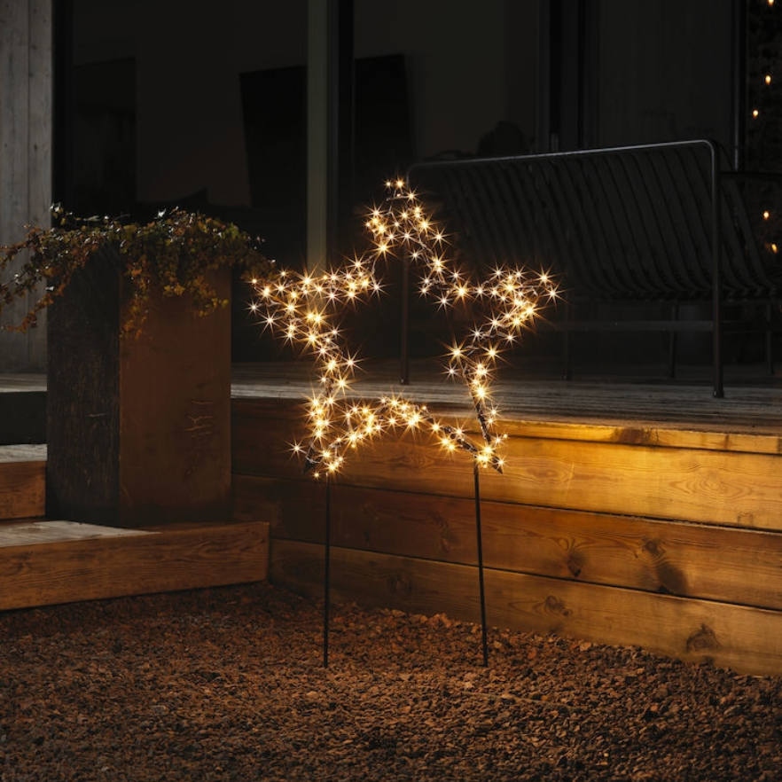 Garden Star Light Stake 350 Led Warm White Light With 8 Functions