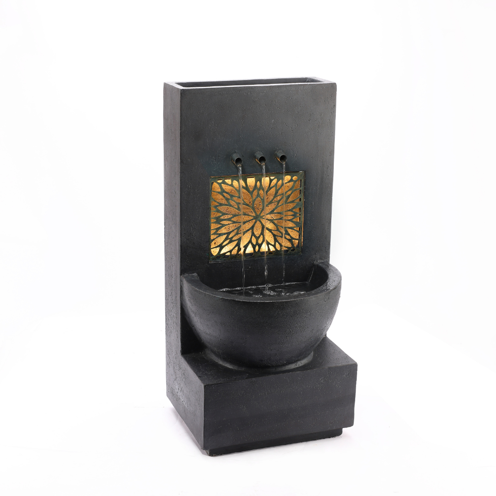 Garden Wall/Floor Fountain With LED Light