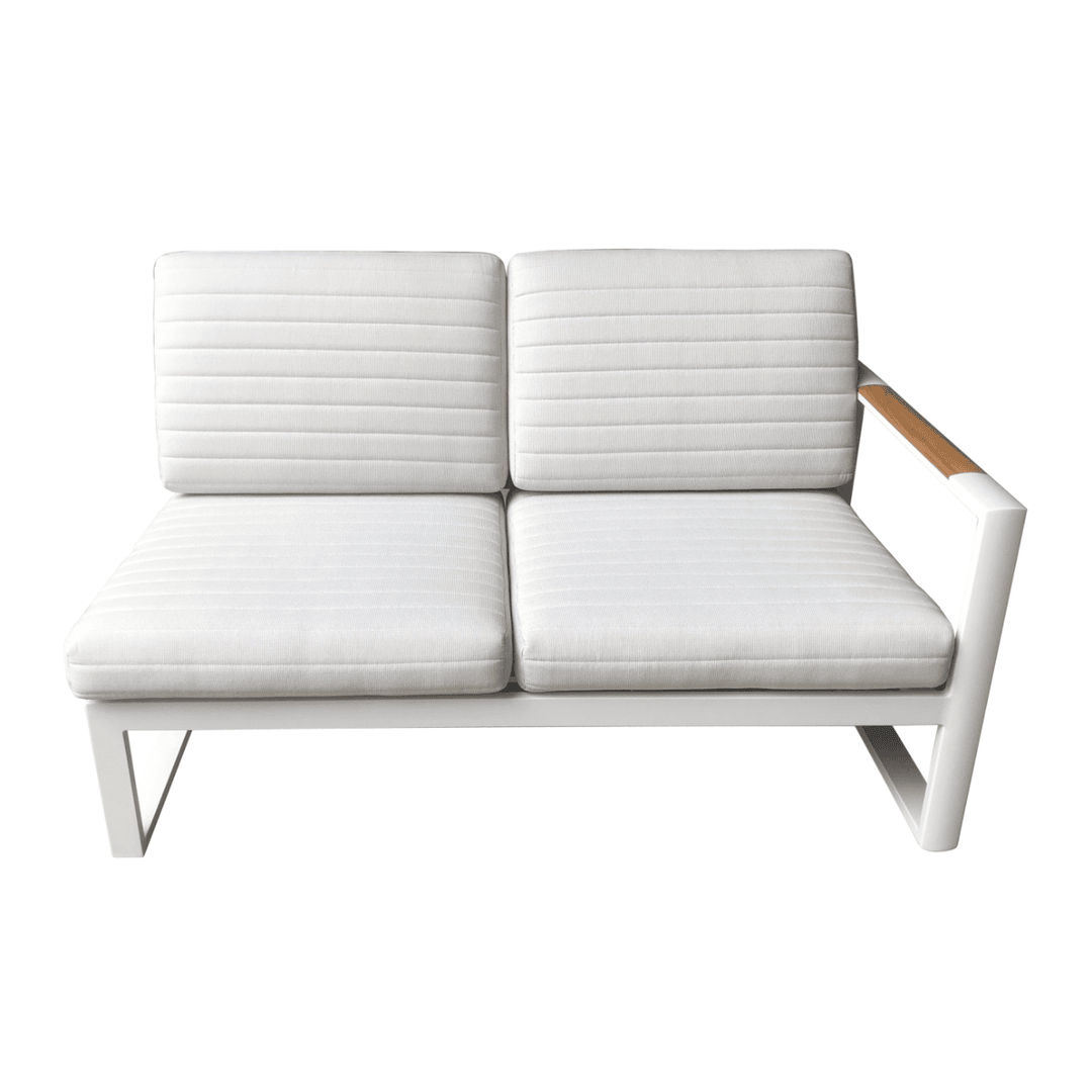 Juno Left 2-Seater Sofa - White