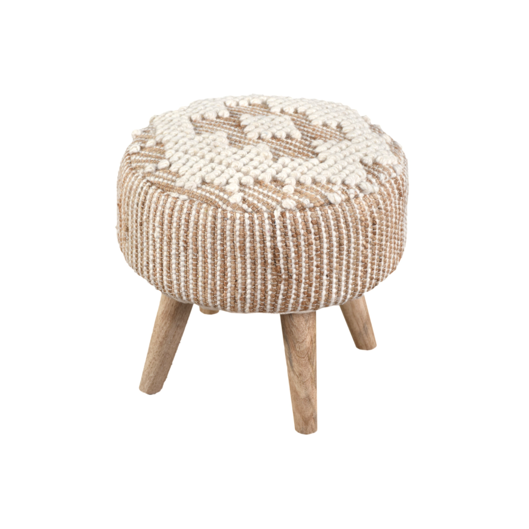 Wedge Stool - Beige / Ivory