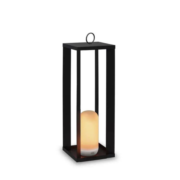 Sirocco Tall Light With Rechargeable Battery-Black