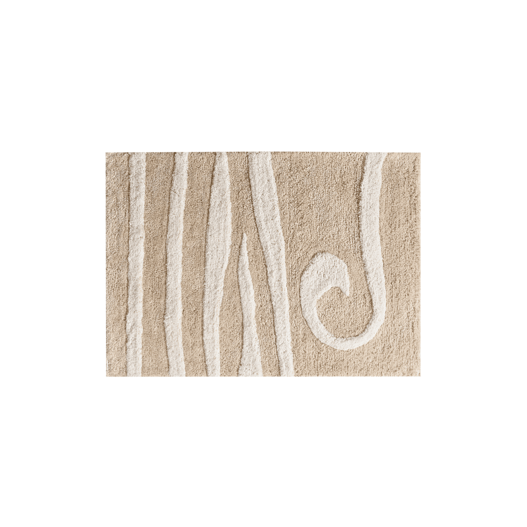 Zenere Bath Matt - Beige / Ivory