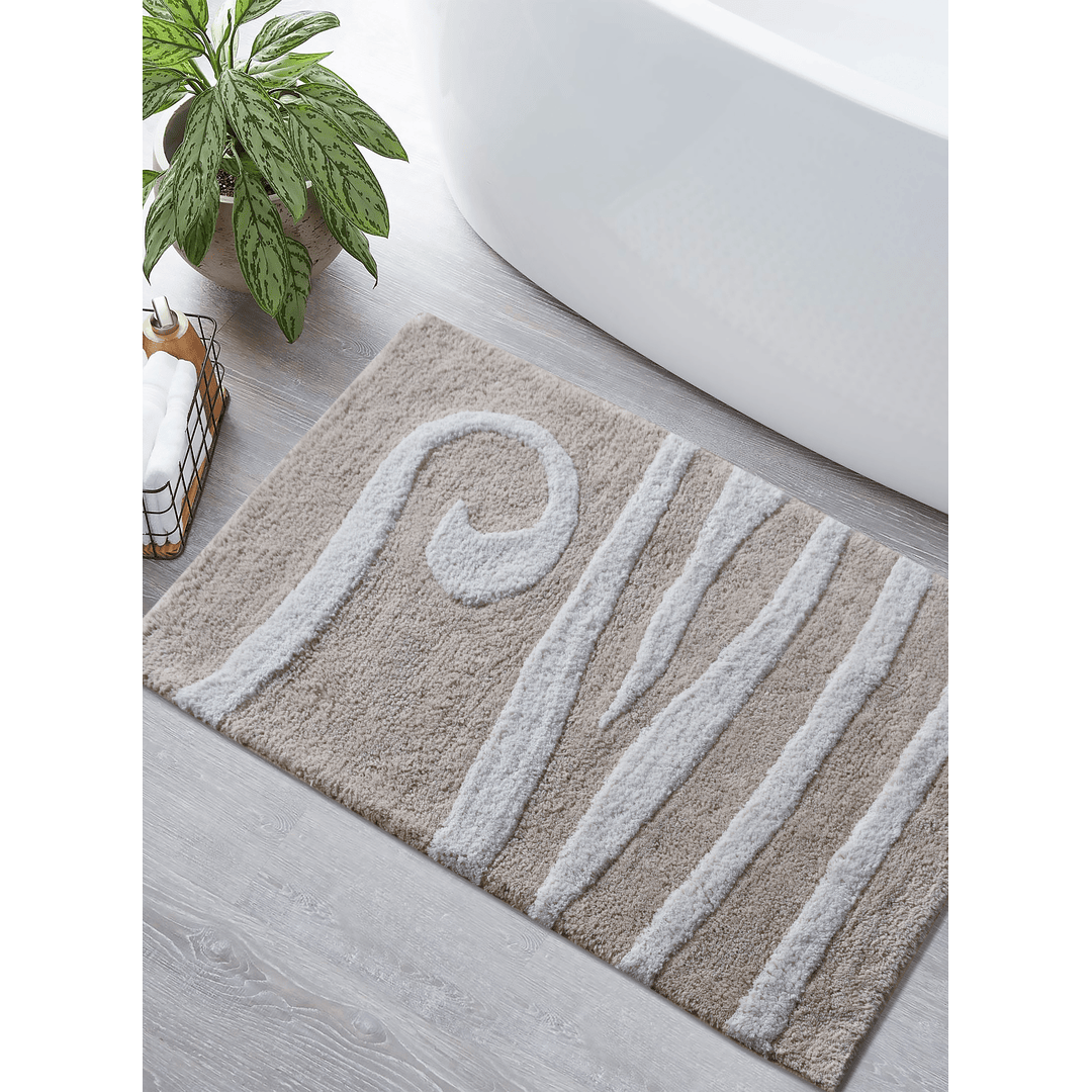 Zenere Bath Matt - Beige / Ivory