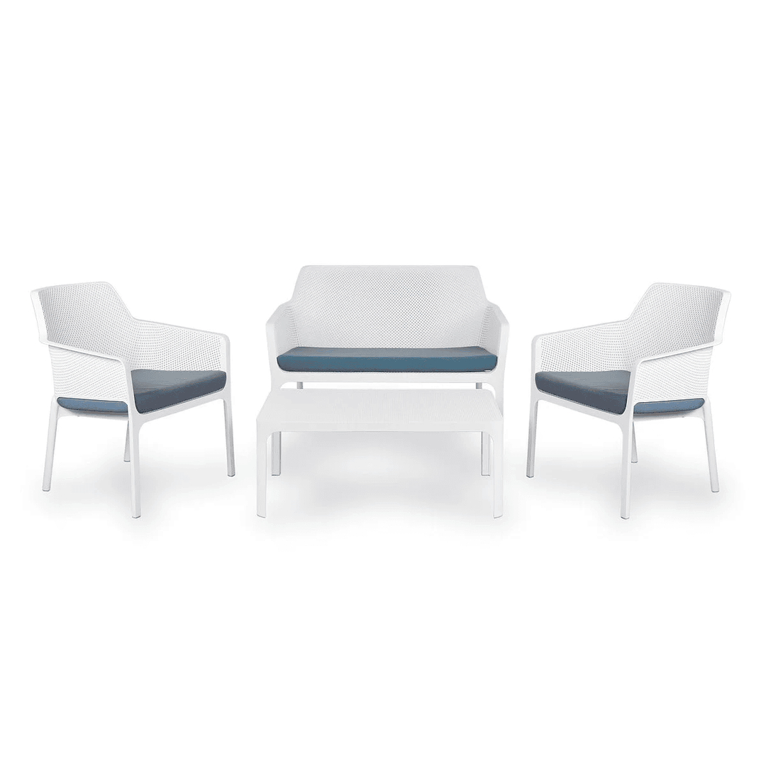 Bianco 4-Seater Sofa Set - White